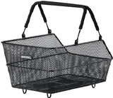 Basil Bicycle Basket Cento con mik fisso 14 litri 39 x 24 x 13 cm - nero