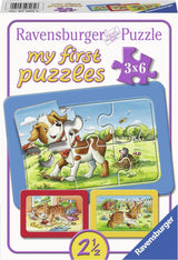 Ravensburger Jigsaw Puzz mes amis animaux, 3x6st.