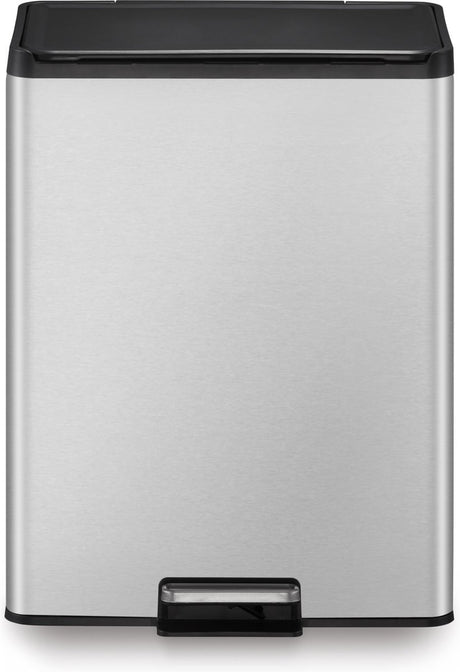Eko Pedal Bin Essential 2x20 L Mat Silver -Colored