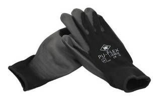 Gants de travail cycplus pu-flex m (8) noir