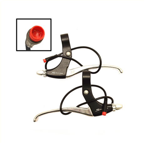 Saccon jeu de leviers de frein e-bike m switch noir argent