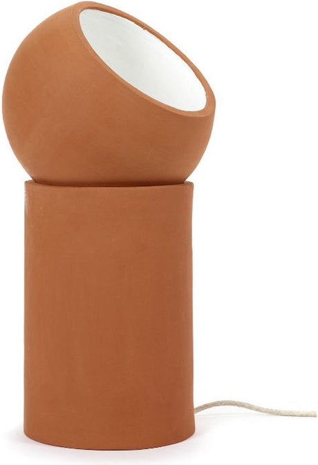 Serax - lauren van driessche terra light - lampe de table l - marron terre cuite - 25 ø - h 51,00cm - 9,50kg