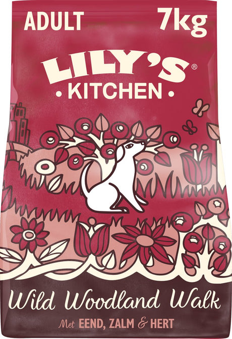 Lily's Kitchen - nourriture pour chien - nourriture sèche - promenade en forêt sauvage avec canard, cerf saumon - 7 kg