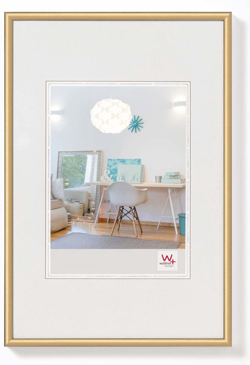 Walther new lifestyle - cadre en plastique - format photo 28x35 cm - or