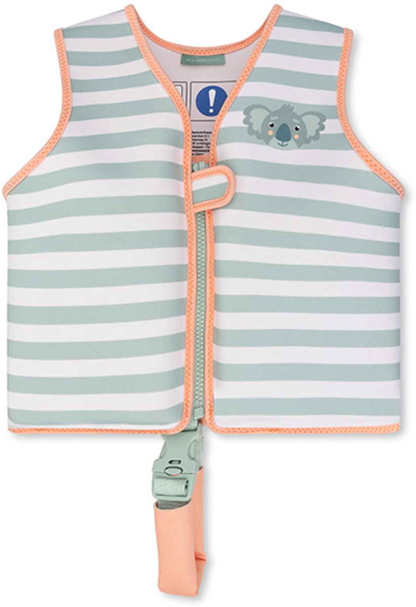 Gilet de sauvetage Swim Essentials - vert blanc - resort stripe - 3 6 ans
