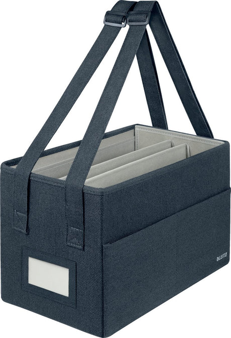 Sac de rangement compact pour hot desking en tissu Leitz - gris velours
