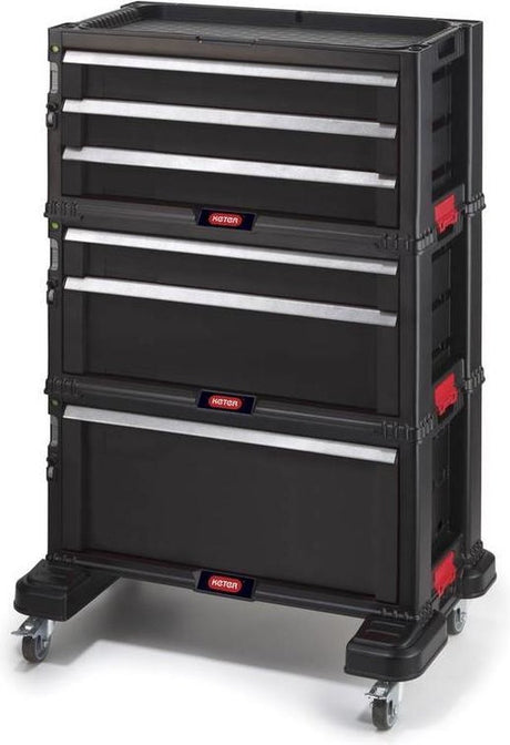 Chariot d'atelier Keter avec 6 tiroirs noir