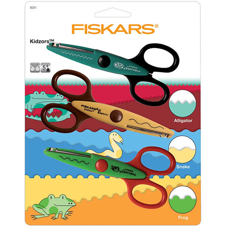 Ciseaux à cranter Fiskars kidzors, 3 pièces 1 boîte