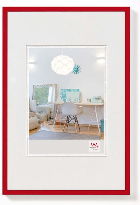 Walther new lifestyle - cadre en plastique - format photo 50x70 cm - rouge