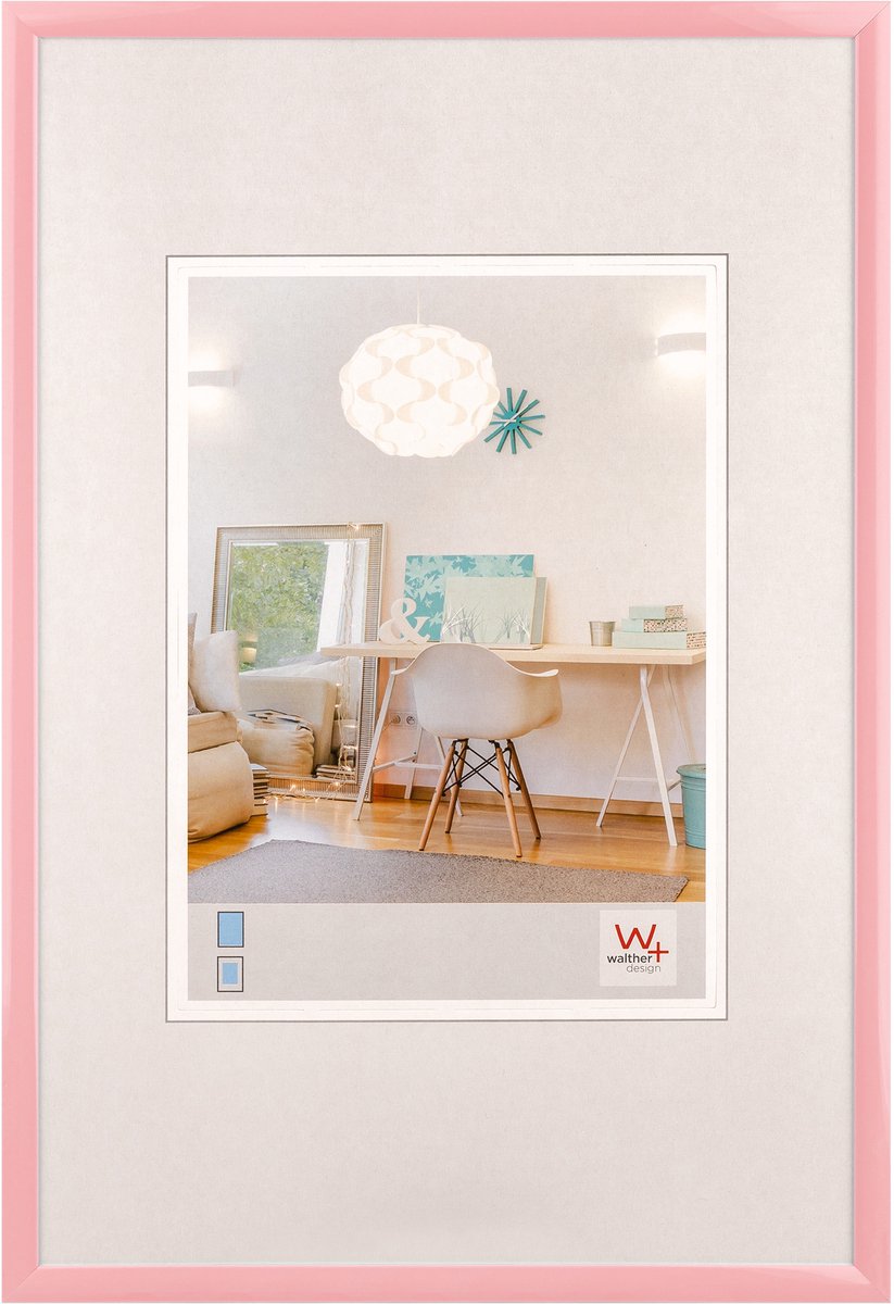 Walther new lifestyle - cadre en plastique - format photo 30x40 cm - rose