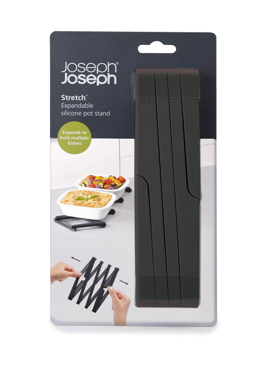 Joseph Joseph Dessous de Verre Extensible – Matériau en Silicone résistant à la Chaleur – Noir