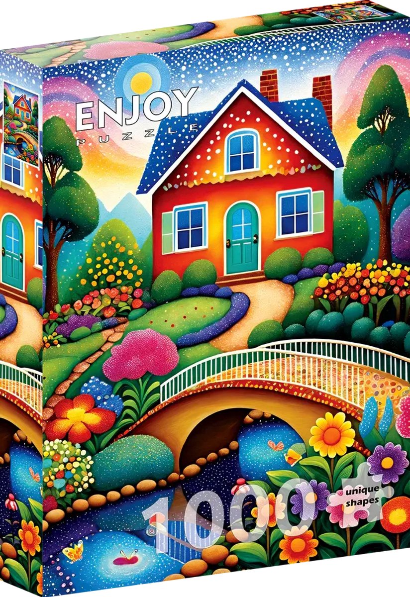 Profitez du puzzle Maison des couleurs 1000 pièces