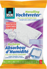 Bison Moisture Absorber® Sachet de recharge lavande 450 g, parfum lavande, convient pour Moisture Absorber®, lutte contre l'humidité élevée, aucune pile nécessaire, convient également aux caravanes et camping-cars