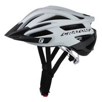 Cratoni Helm agravic blanc-noir glossy s-m