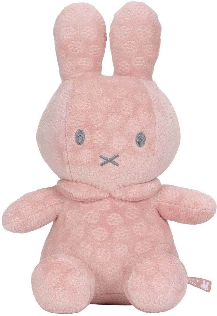 Miffy peluche 30cm fleur rose