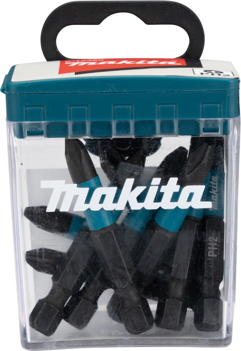 Imp Makita accessoires e-12407 embout de tournevis à percussion | ph2x50mm | x actenoir | 10 pièces - e-12407