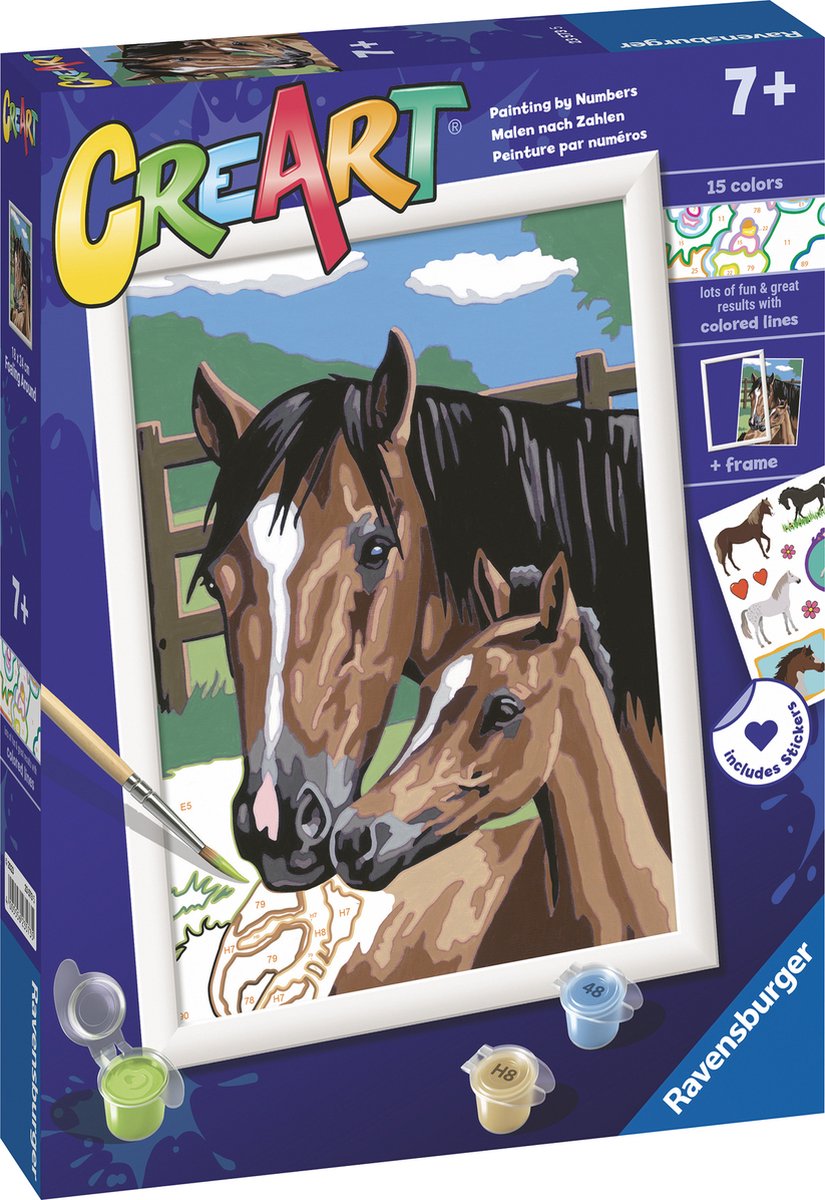 Ravensburger Creart peinture au numéro - Dollen avec poulains