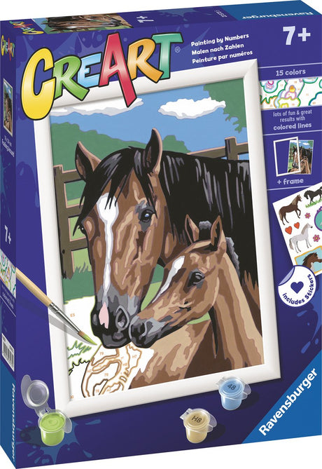 Ravensburger Creart peinture au numéro - Dollen avec poulains