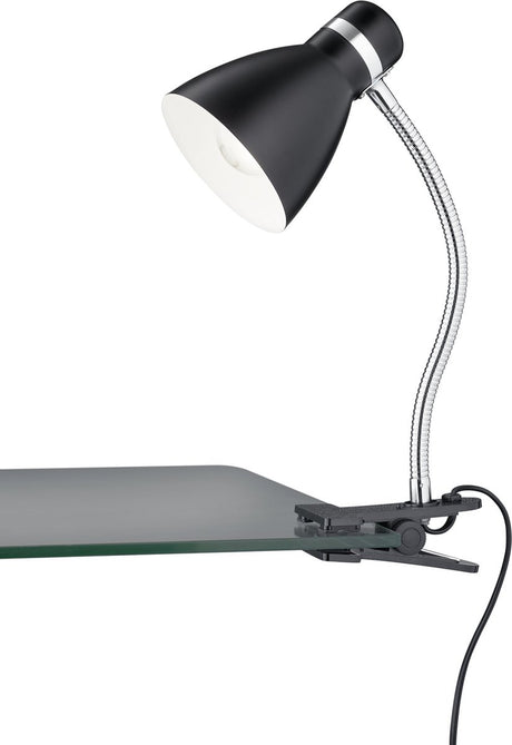 Rl live your light reality harvey - lampe à pince - noir mat - excl. 1x e27 4w