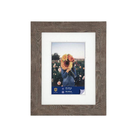 Henzo cadre photo dahlia 30x40cm marron