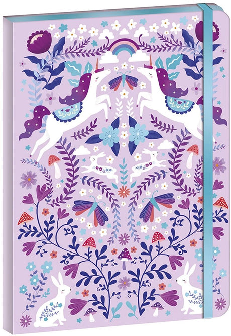 Janod - pays des rêves - carnet licorne - 144 pages décorées