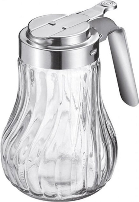 Distributeur de miel crème Westmark, capacité : 250 ml, verre inox, berlin, argent transparent, 65302260