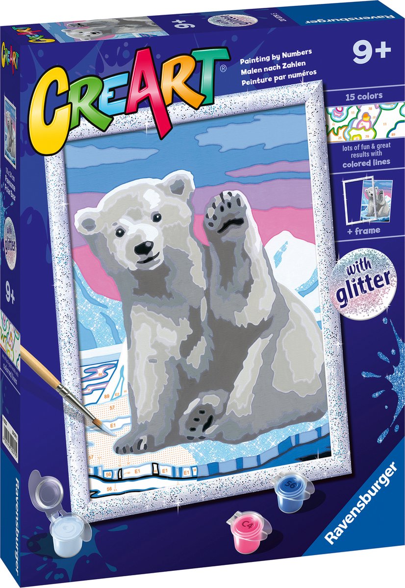 Ravensburger Creart Painting au numéro - Great Pool Bear