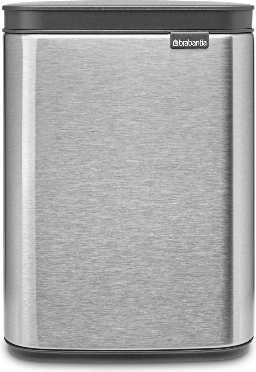 Brabantia bo poubelle, 4l - acier mat résistant aux empreintes digitales