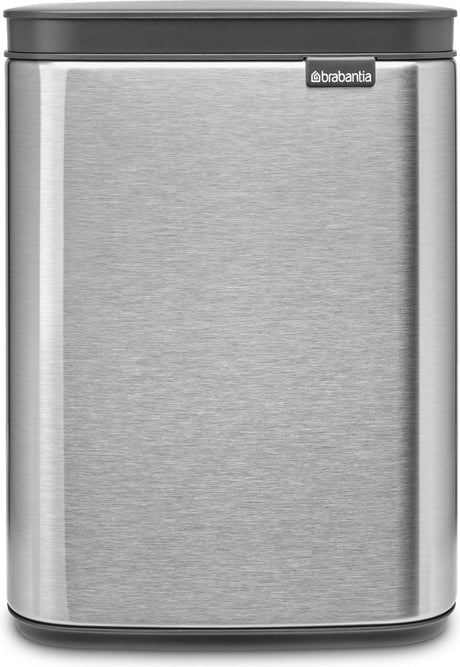 Brabantia bo poubelle, 4l - acier mat résistant aux empreintes digitales