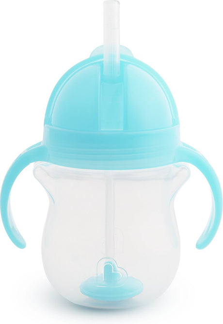 Munchkin tip sip gobelet avec paille anti-déversement - gobelet avec paille - passe au lave-vaisselle - à partir de 6 mois - 207 ml - bleu - gobelet avec paille