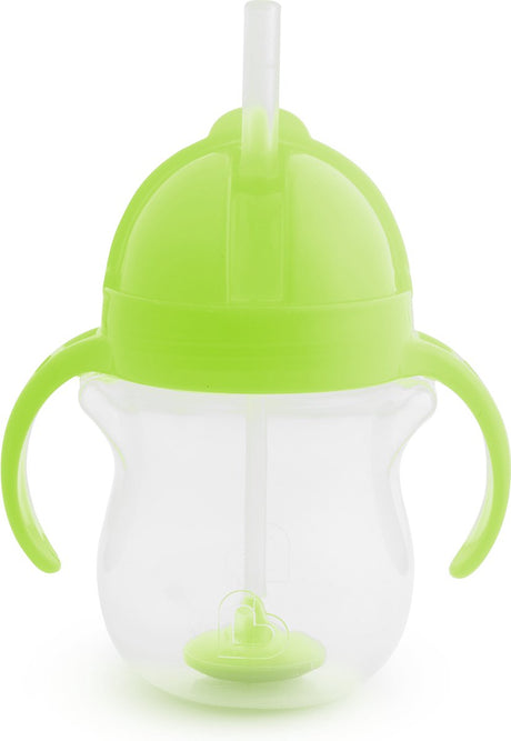 Munchkin tip sip gobelet avec paille anti-déversement - gobelet avec paille - passe au lave-vaisselle - à partir de 6 mois - 207 ml - vert - gobelet avec paille