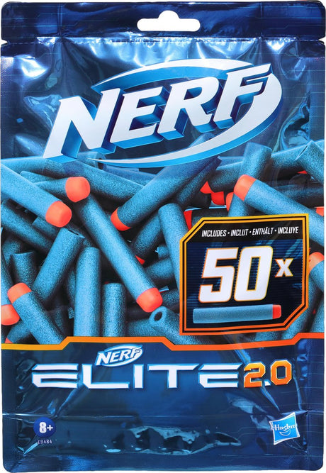 Pack de recharge Nerf Elite 2.0 - avec 50 fléchettes Elite 2.0 officielles - Fléchettes Elite