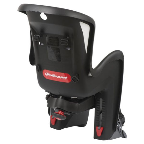 Siège enfant Polisport derrière le support du cadre Bilby Maxi RS - noir