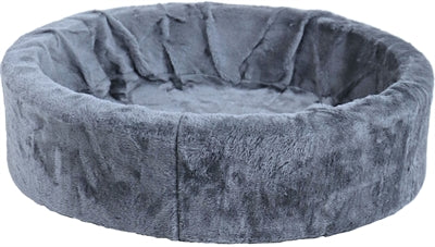 Teddy Dog Basket Grey