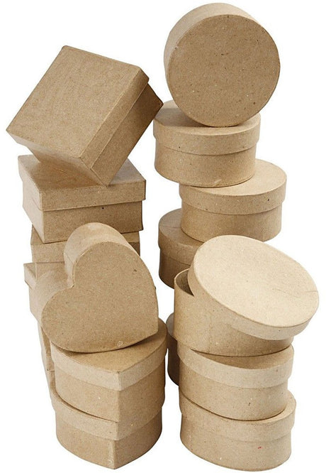 Société créative http: www.ccobby.nl medium-boxes-h-5-cm-d-10-12-cm-28-piece-1-box