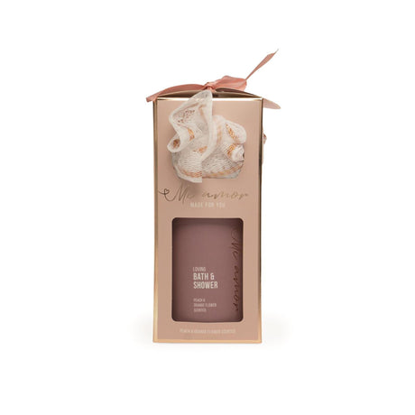 Coffret cadeau bain Source balance mi amore gel douche bain 500 ml et éponge de bain