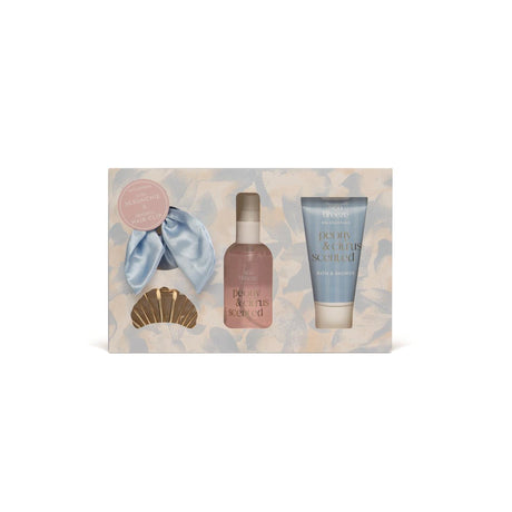 Source balance – coffret cadeau de bain, brise de mer, avec accessoires pour cheveux, brume corporelle 100ml, gel douche 75ml