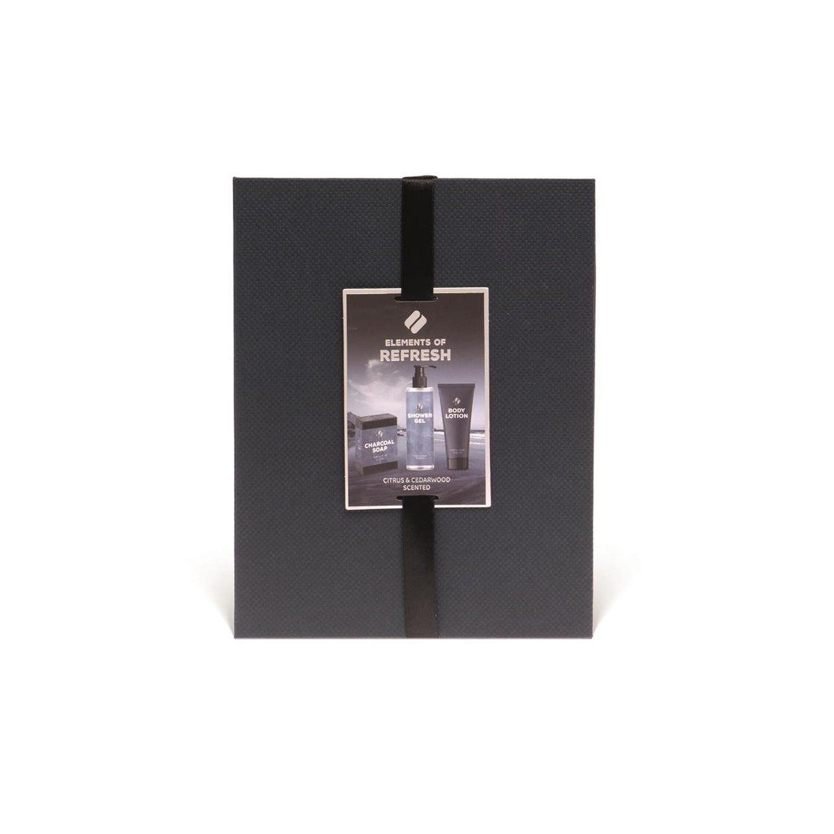 Source balance bain coffret cadeau éléments de rafraîchissement luxe coffret bain douche 180 ml, lotion pour le corps 100 ml et savon au charbon 100 g