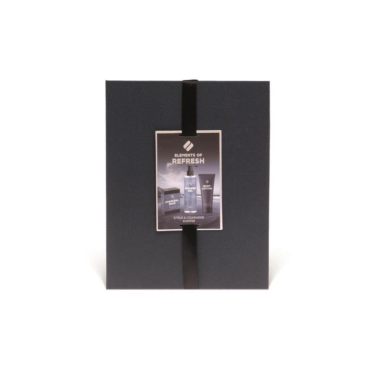 Source balance bad giftset elements of refresh luxe doos bad douche 180ml, bodylotion 100ml en charcoal zeep 100g