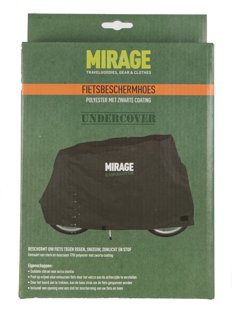 Mirage Undercover Bicycle Protection Cover 170T Polyester, Black