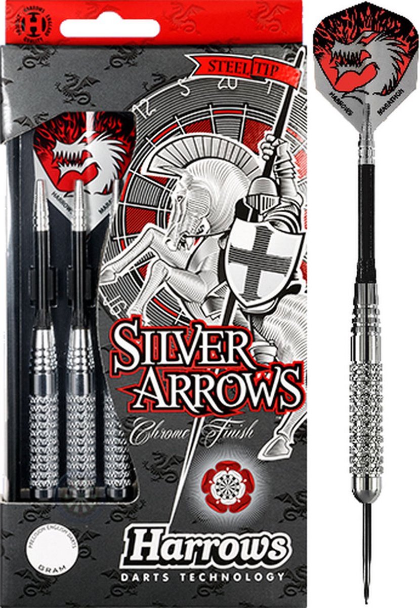 Flèches argentées Harrows 24gk