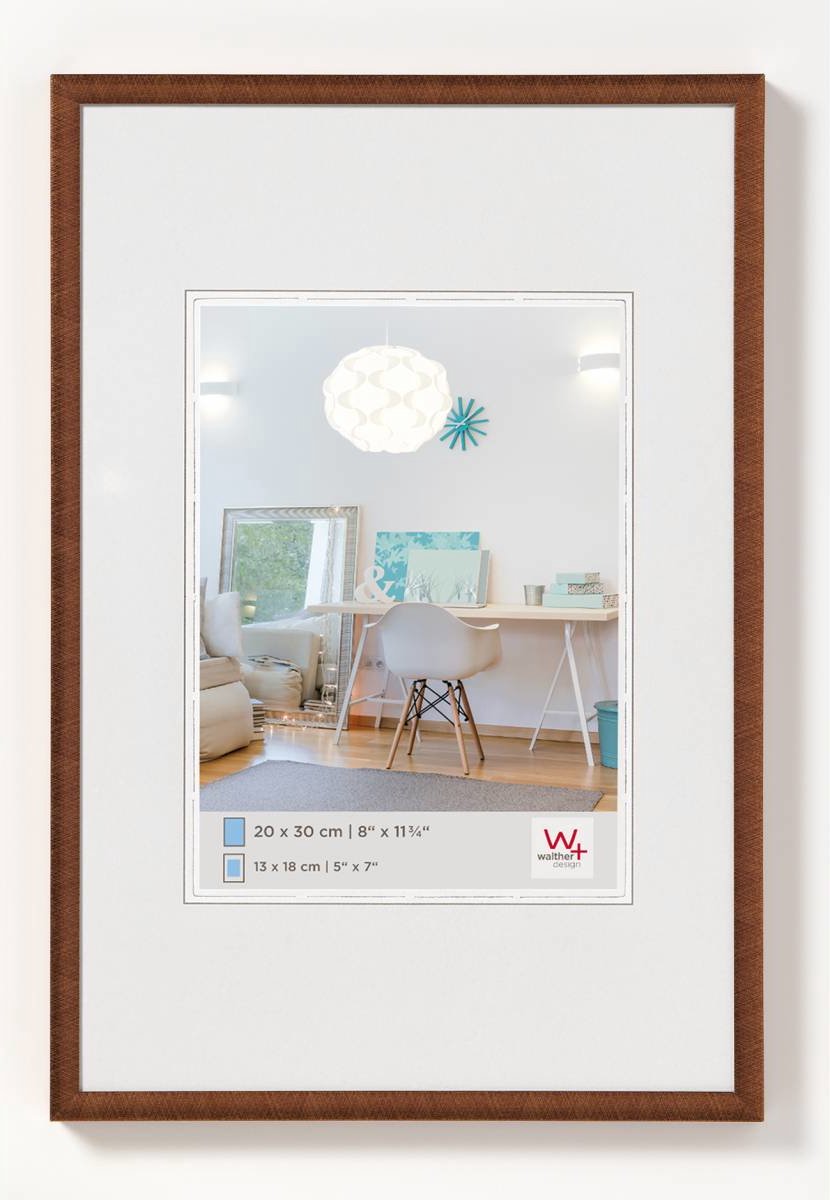 Walther new lifestyle - cadre en plastique - format photo 50x60 cm - bronze
