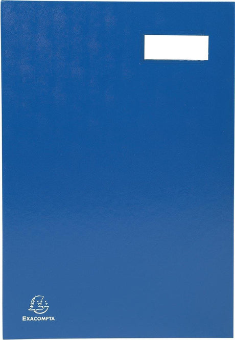 Dossier de dessin à la main Exacompta pour pi 24 x 35 cm | en carton recouvert de PVC | 20 formats | bleu