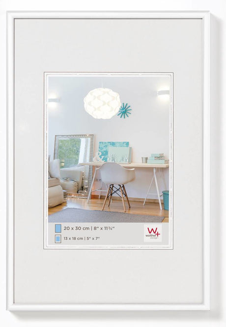 Walther new lifestyle - cadre en plastique - format photo 15x20 cm - blanc