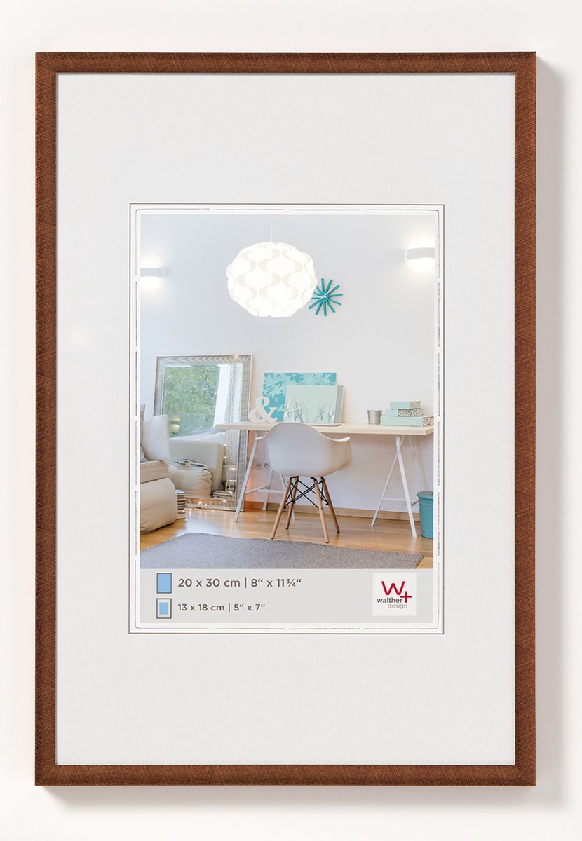 Walther new lifestyle - cadre en plastique - format photo 24x30 cm - bronze