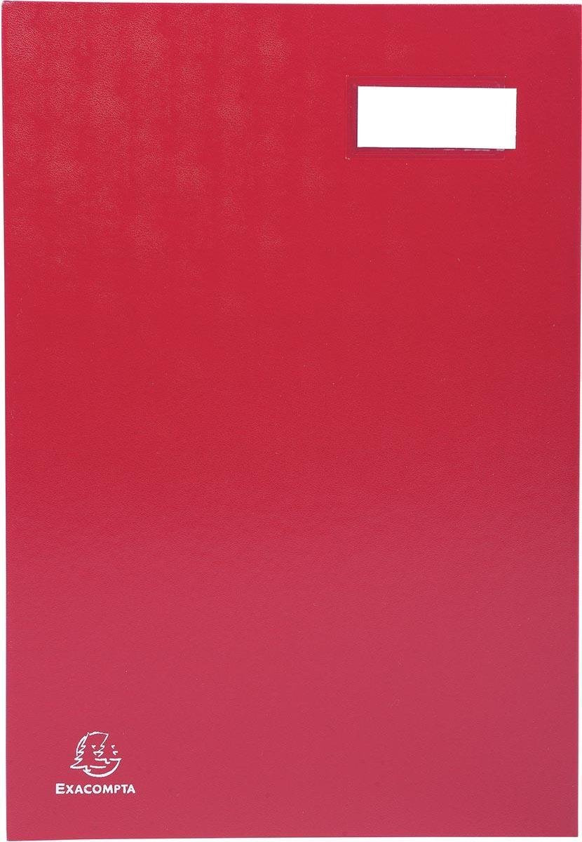 Dossier de dessin à la main Exacompta pour pi 24 x 35 cm | en carton recouvert de PVC | 20 formats | rouge
