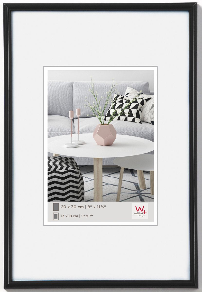 Walther Galeria - cadre en plastique - format photo 60x90 cm - noir