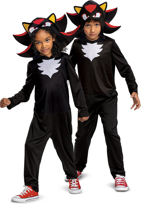 Déguisement Sonic Movie 3 (Sega), costume fantaisie Shadow Movie intl, taille s (4-6 ans)