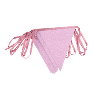 No brand guirlande de paillettes or rose 6 mètres | 10 pièces
