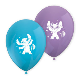 Ballons en latex Stitch Angel 8 pièces